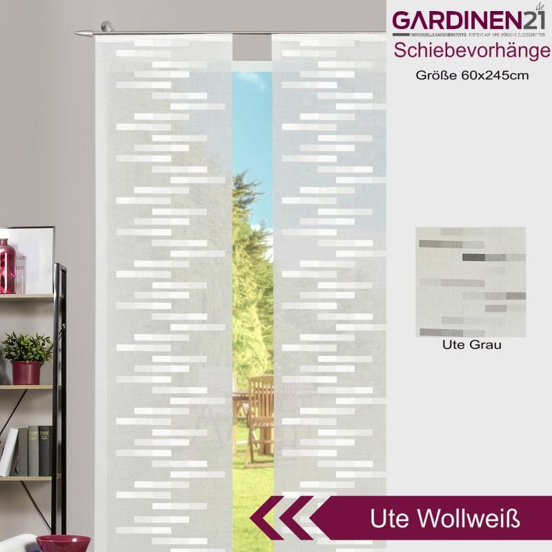 | Ute Schiebegardine Wollweiß Gardinen21 kaufen