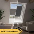 Dachfenster Plissee Canzo Blackout Grau